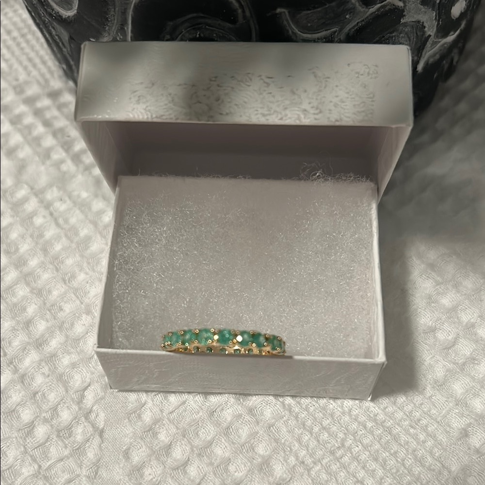 Gold and Green Ring NEW